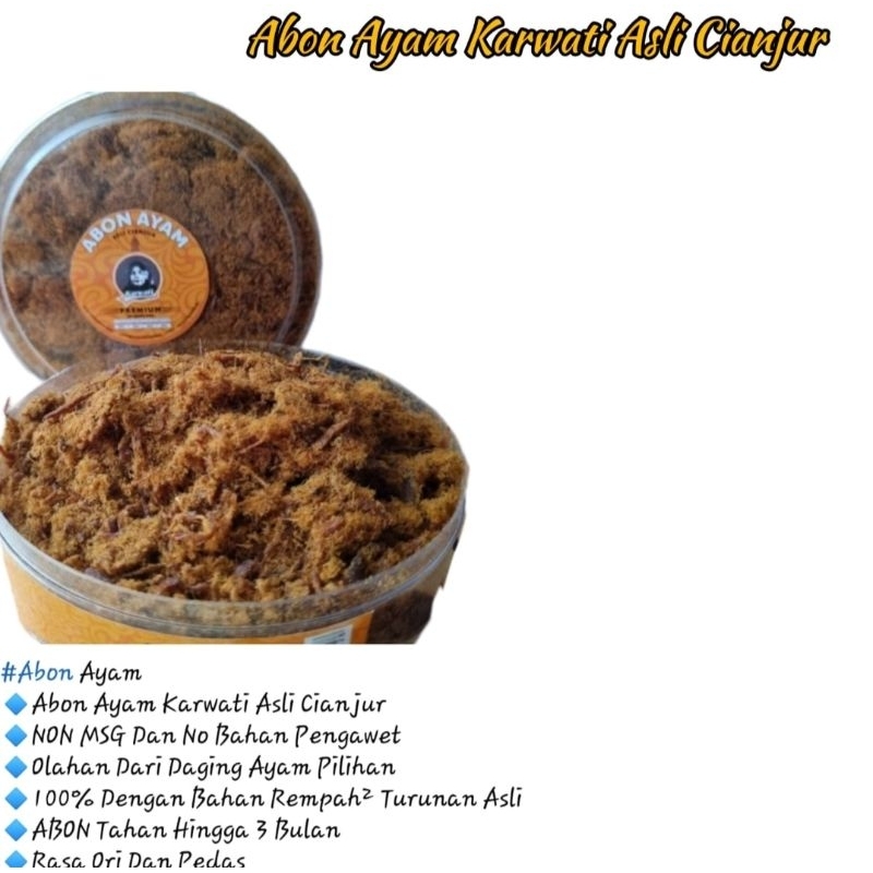 

Abon Ayam Karwati Premium