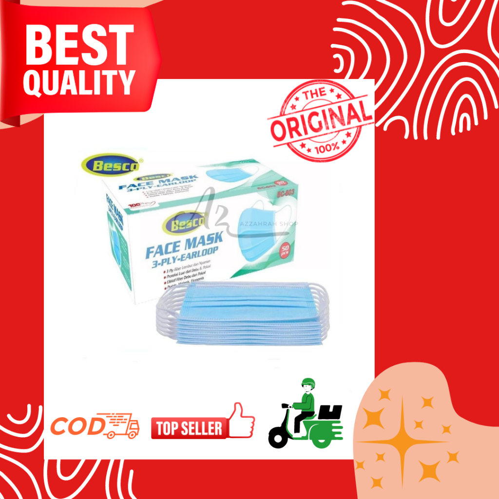 MASKER BESCO EARLOOP ISI 50 PCS MEDIS AKD