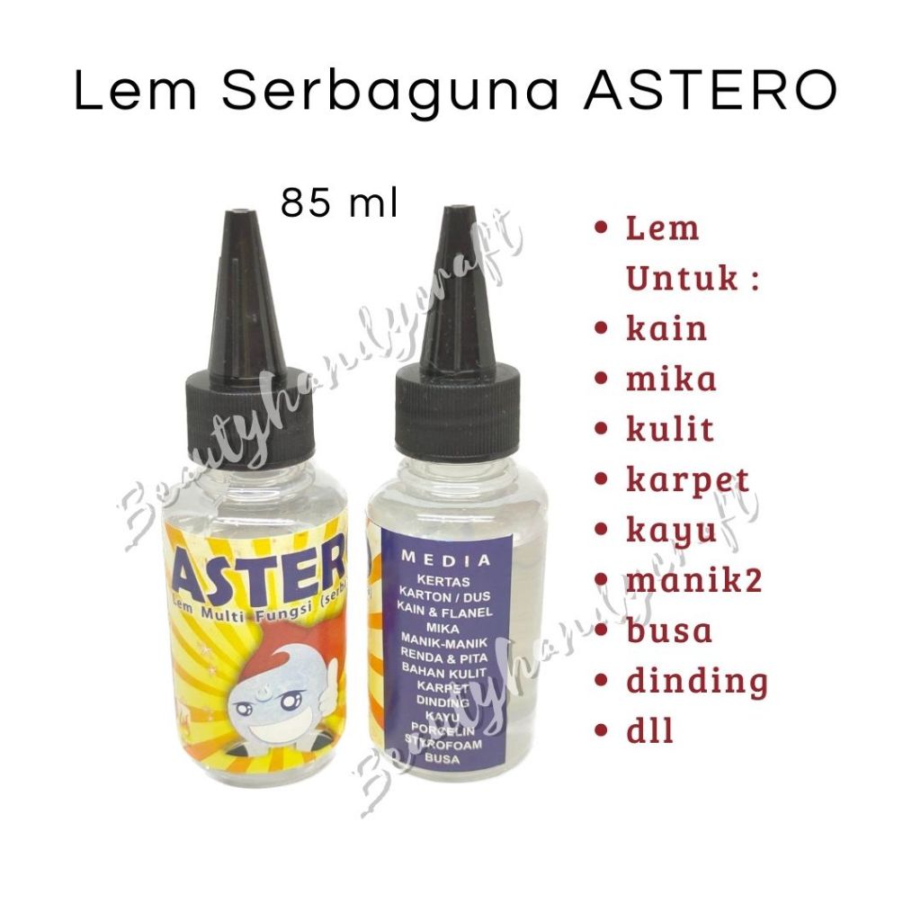 

Lem astero ORIGINAL multi fungsi serbaguna lem kertas lem karton lem kain lem flanel lem mika lem manik manik lem renda lem pita lem bahan kulit lem karpet lem dinding lem kayu lem porcelin lem styrofoam lem busa