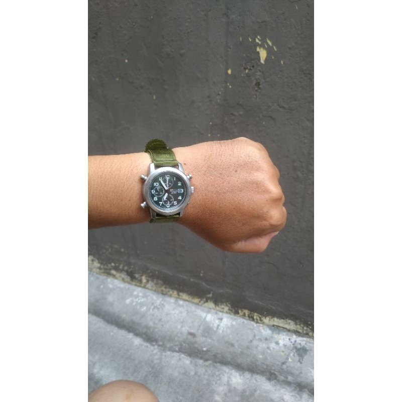 jam tangan seiko 7t32 7D90 military second bekas original