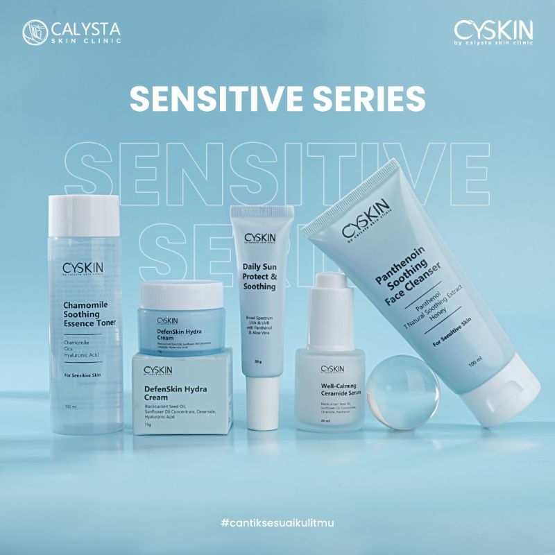 Skincare Kulit Sensitif Paket Cyskin by Calysta Skincare