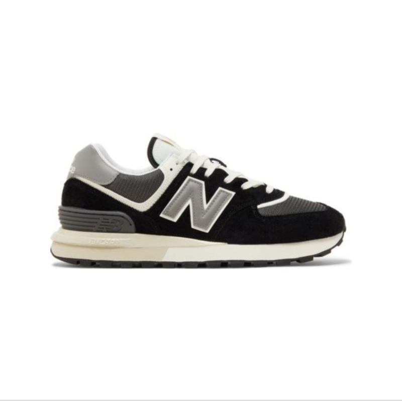 Sepatu New Balance U 574 LGG1 Legacy Black Grey Marblehead - NB 574