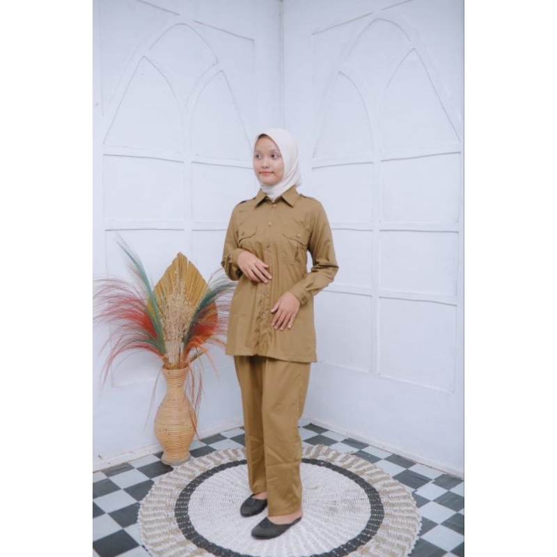 Sergaman Baju wanita PNS , Celana PNS & Rok wanita PNS , Sergaman Sekolah (Guru)