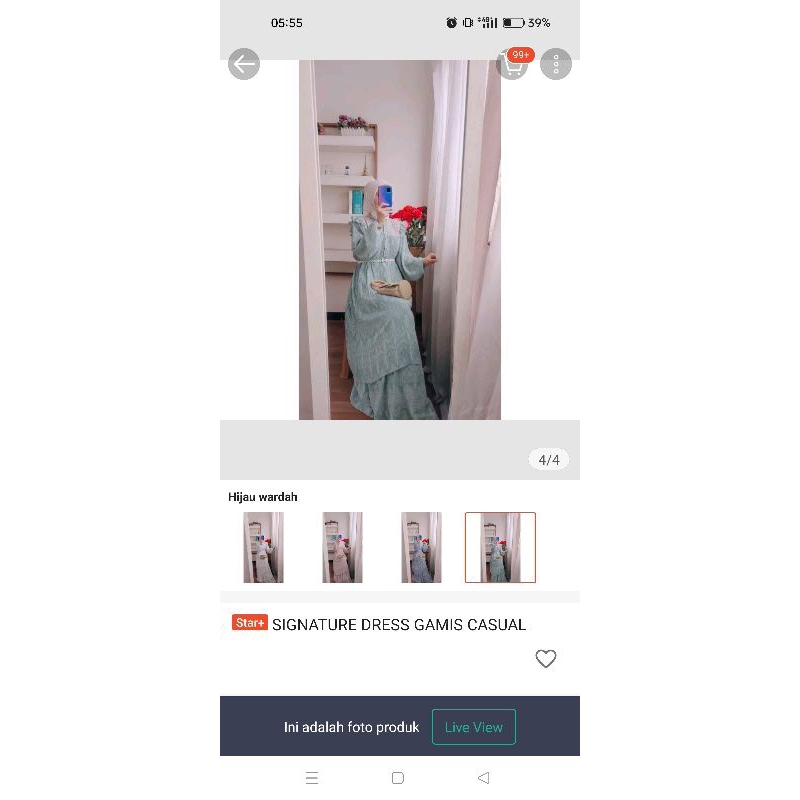 Signature Dress Hijau Wardah