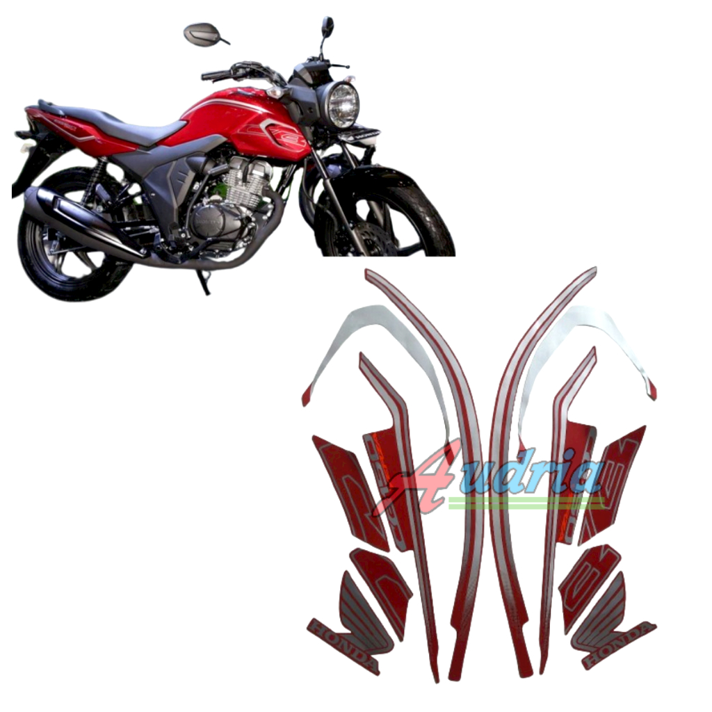Striping stripping stiker motor honda cb150 verza 2018 merah lis cb verza standar