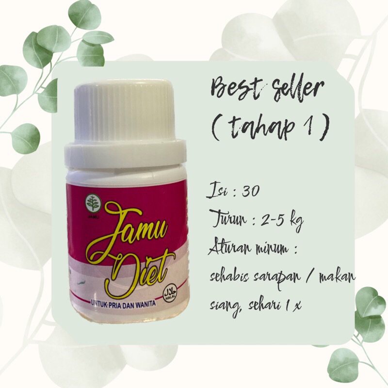 Slim Fast Best Seller isi 30 Tahap 1• Jamu Diet Princess • Pelangsing Ampuh