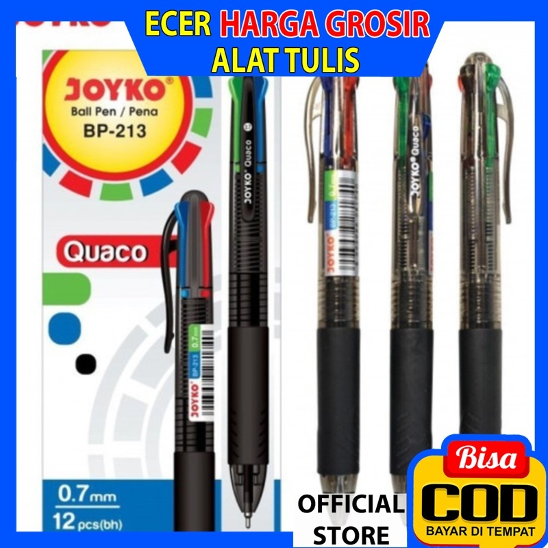

Pulpen 4 Warna 3 Piece joyko
