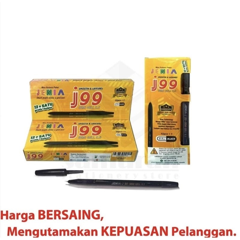 

Pulpen Jenia Semi Gel J-99 ECERAN