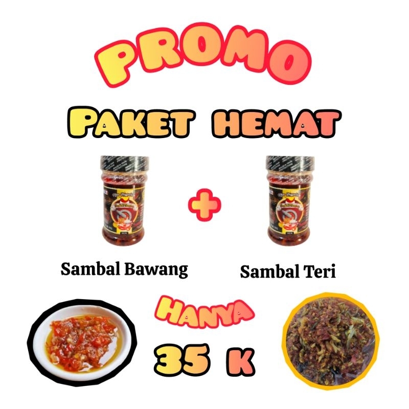 

Sambal Bawang + Sambal Teri Promo Paket Hemat