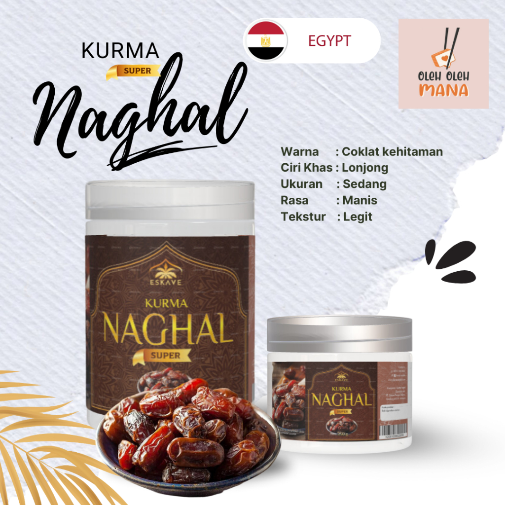 

Kurma Naghal Khalas Toples Premium 500 gr