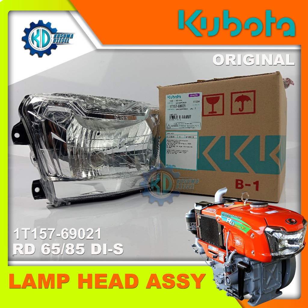 LAMP HEAD ASSY RD 65-85 DI 1/2 - S - LAMPU KUBOTA 65-85 PK - ORIGINAL - SPAREPART KUBOTA TERMURAH - 