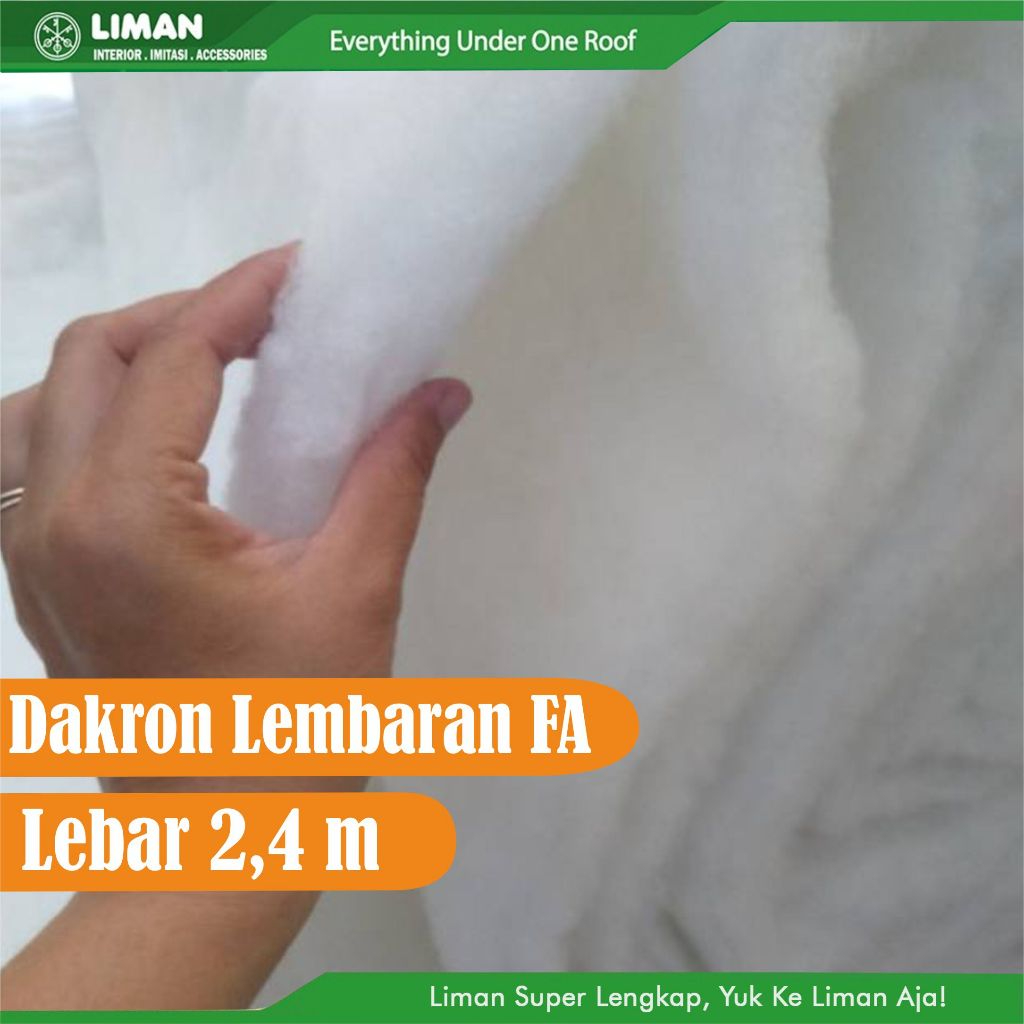 Dakron Lembaran FA 2,4 M/ dakron fa / dakron bedcover /dakron filter aquarium/ 8 Oz