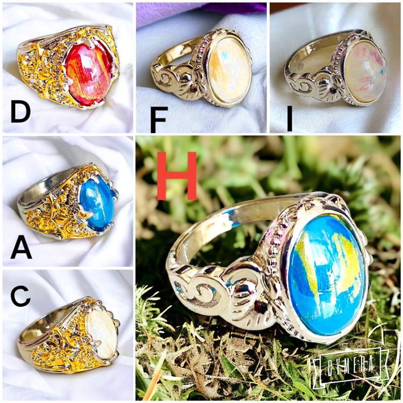 Cincin / cincin batu merah / cincin batu / yaxiya / xuping / lapisemas cincin batu