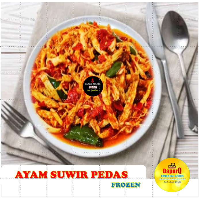 

Ayam Suwir 100 - 200gr kemasan Frozen Sambal Kontes Yummy Enak dan Murah