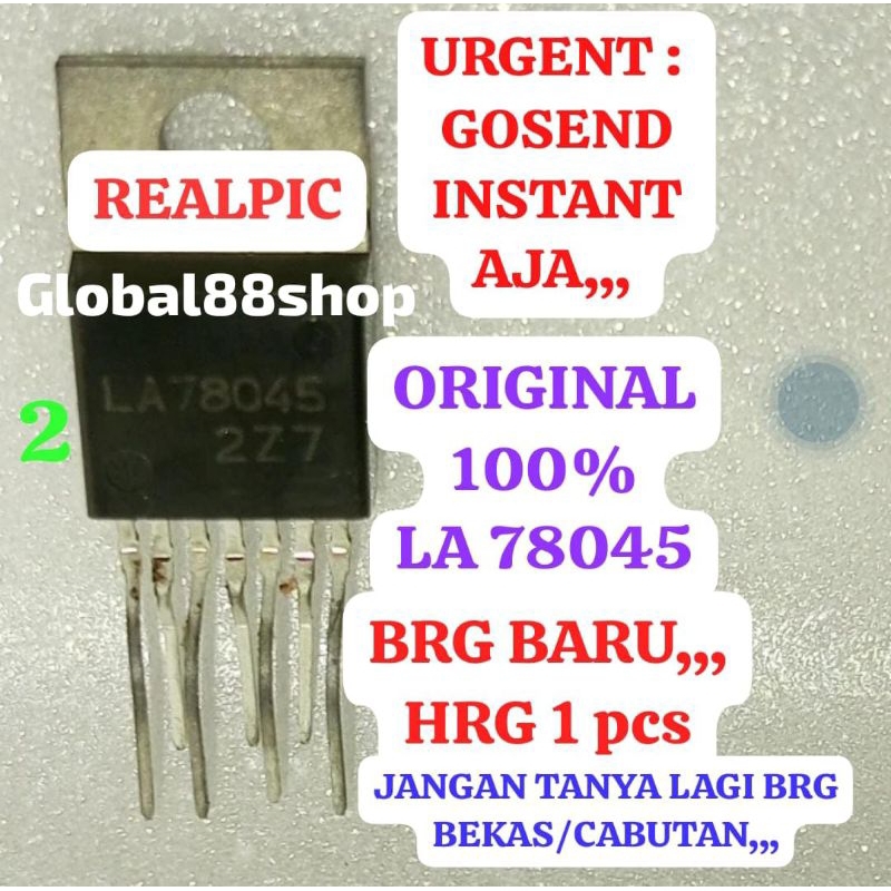 LA78045 LA78045-E LA 78045 78045-E ORIGINAL IC VERTIKAL MESIN LAS TRAPO TRAVO IGBT MOSFET MOSPET LAS