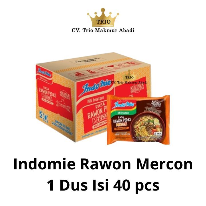 

Indomie Rawon Mercon 1 Dus Isi 40 pcs