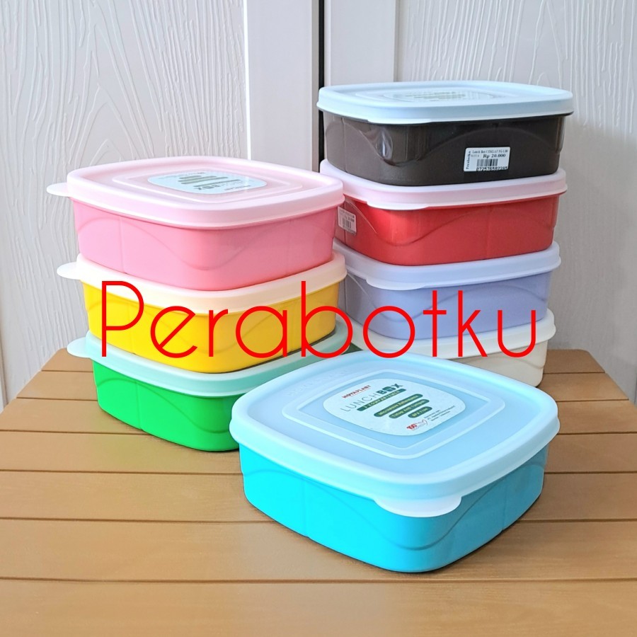 Hoyaplast Lunch Box FG-LB0 / Kotak Bekal Makan Siang Plastik Warna Tebal Sekat 3