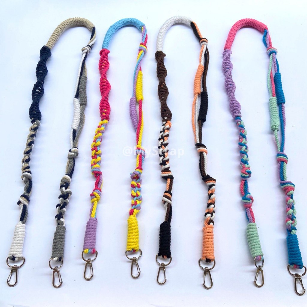 BELI STRAP GRATIS GANTUNGAN TAS MACRAME Tali Strap bag macrame tali selempang termurah tali tas wani
