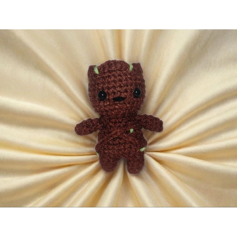 Baby Groot keychain/ amigurumi/gantungan kunci