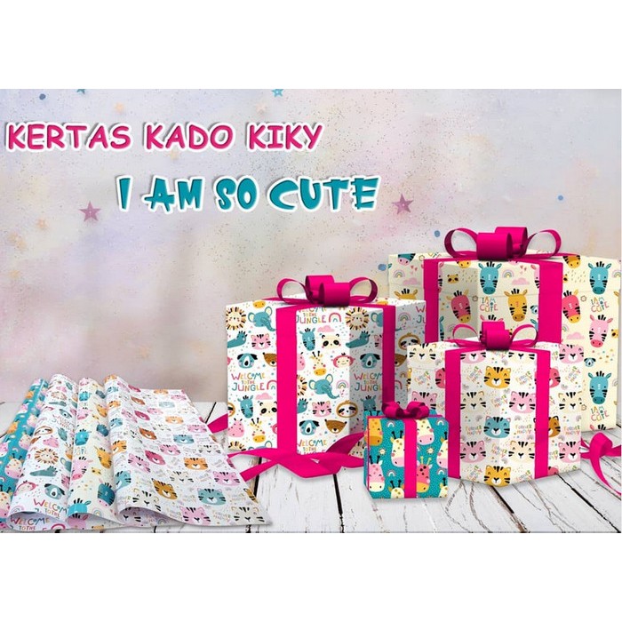 

50 pcs kertas kado kiky motif random