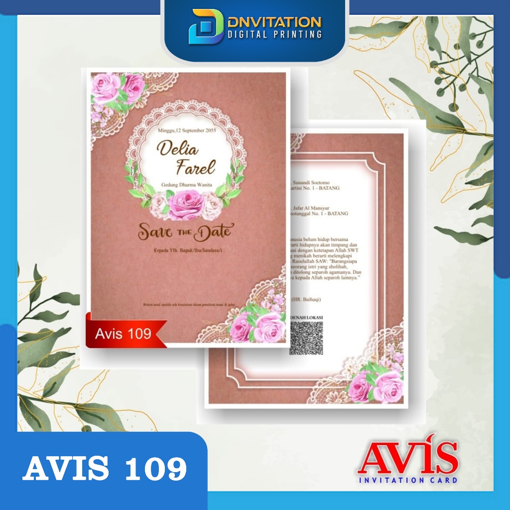 UNDANGAN AVIS 109 // PLUS CETAK