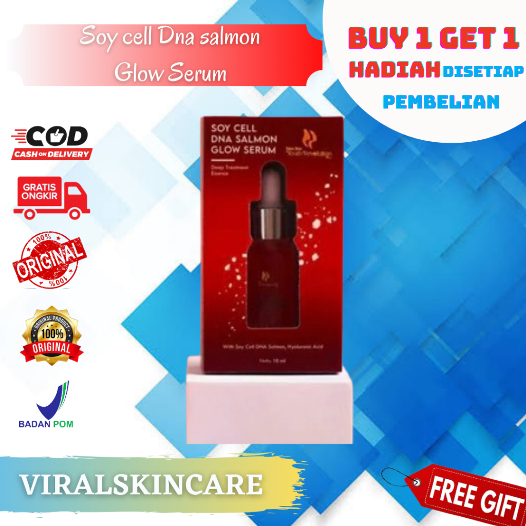 Soy cell dna Salmon Glow Serum House Of beauty New Skin Youth Revolution