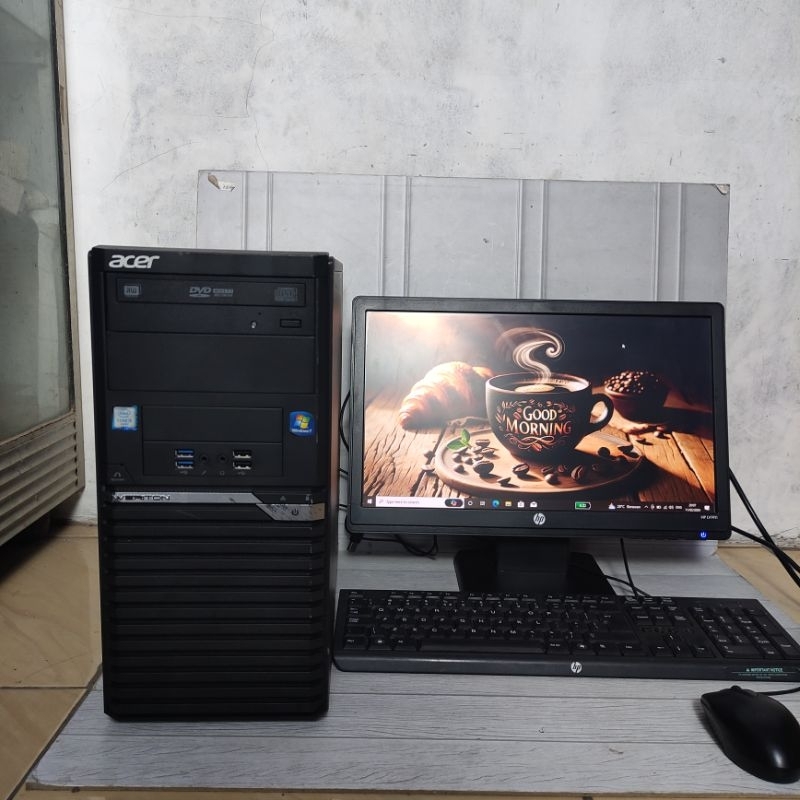 KOMPUTER FULL SET SIAP PAKAI CORE I5 GEN 6 RAM 16 SSD 256 SECOND BERGARANSI