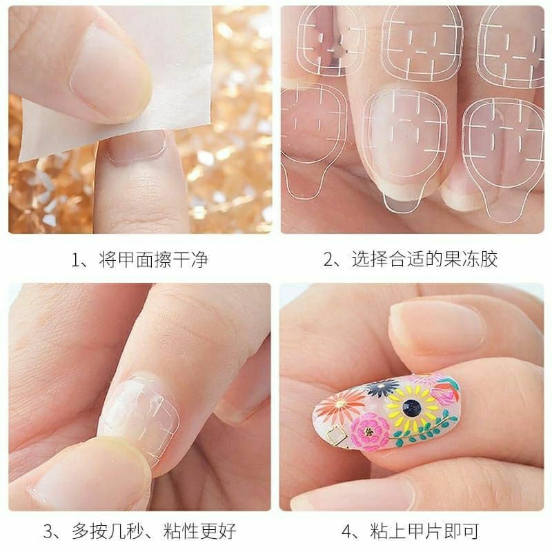 Kuku Palsu 3D Nail Art Stiker Kuku