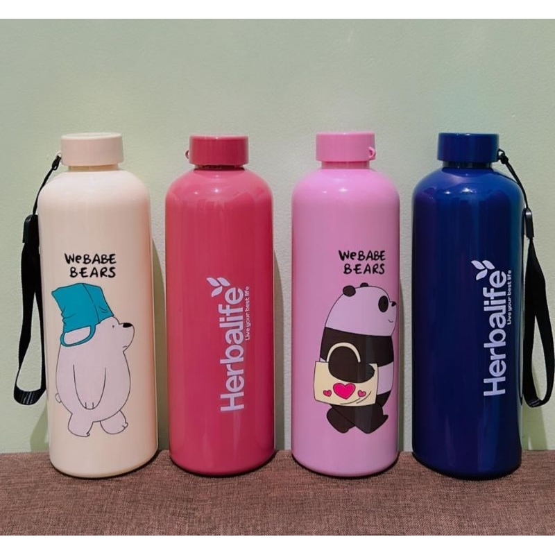 Botol Minum 1 liter motif beruang logo baru hf