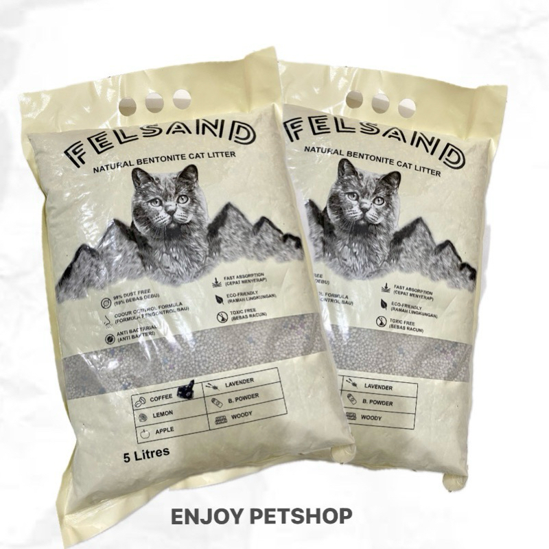 FELSAND NATURAL BENTONITE CAT LITTER