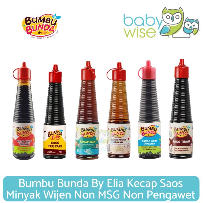 

Sabet Promo Bumbu Bunda By Elia Kecap Saos Minyak Wijen Non MSG Non Pengawet