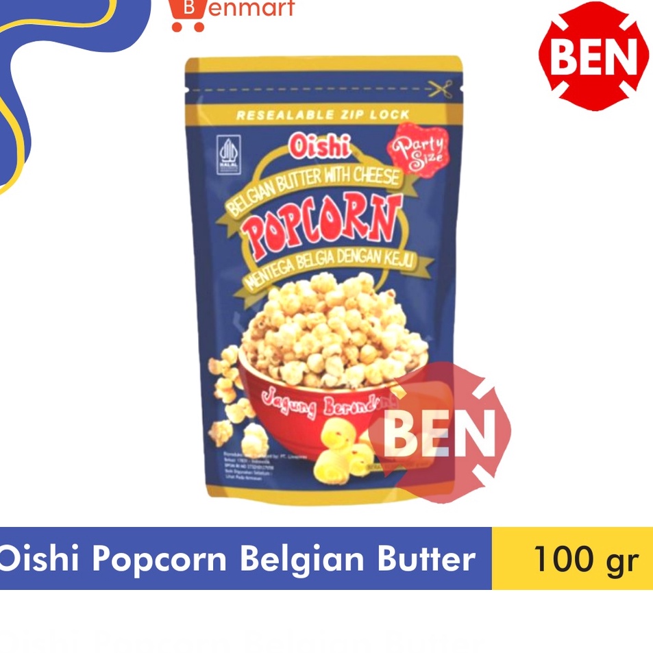 

Berkualitas Oishi Popcorn BELGIAN BUTTER WITH CHEESE 1gr MENTEGA BELGIA KEJU Dus