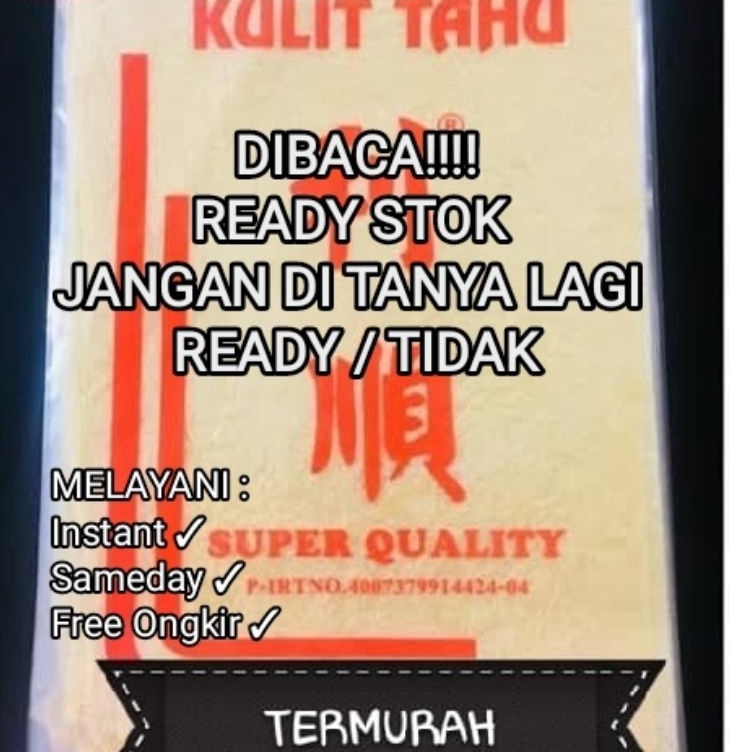 

Sikat Habis kulit tahu li sun kulit tahu super quality kulit tahu