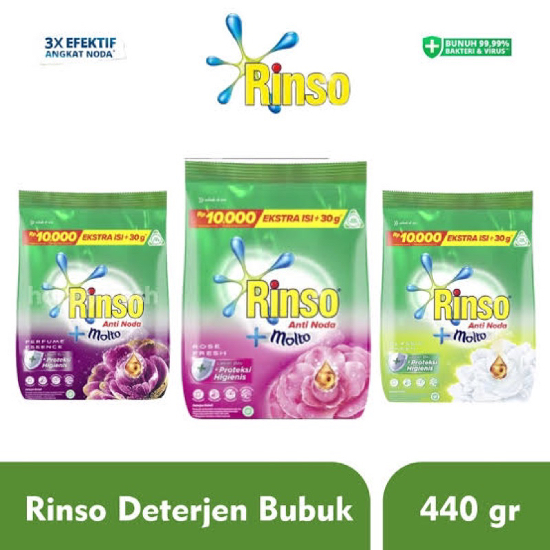 Rinso Detergen Bubuk 440g