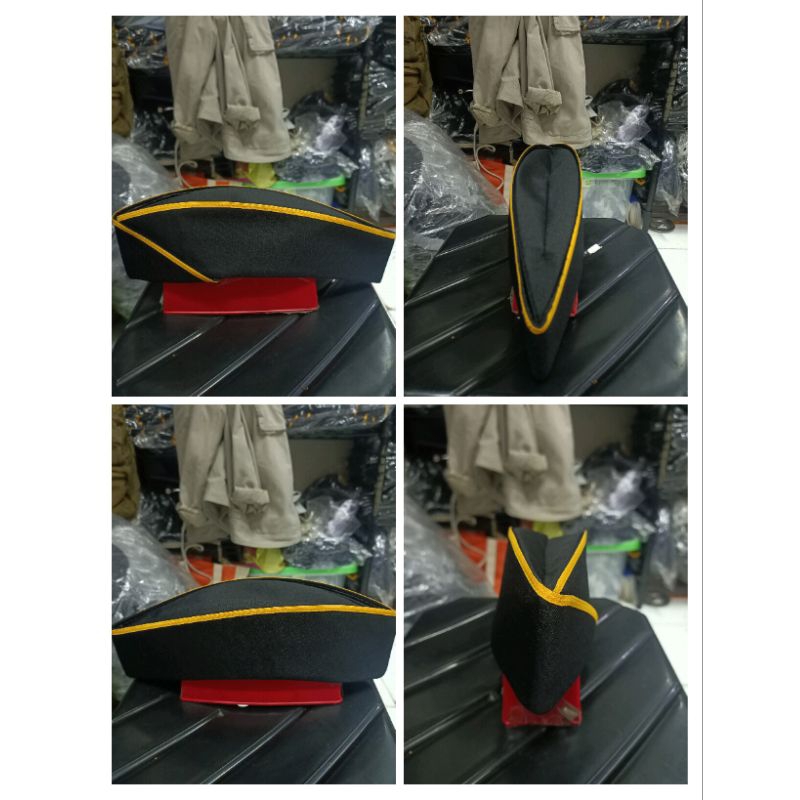 TOPI MUT KEJAKSAAN WANITA GOLONGAN 3 TOPI MUT KEJAKSAAN WANITA LIST KUNING TOPI MUT JAKSA LIST KUNIN