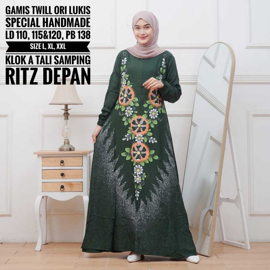 PROMO  GAMIS TWILL LUKIS | GAMIS TWILL ORI PEKALONGAN