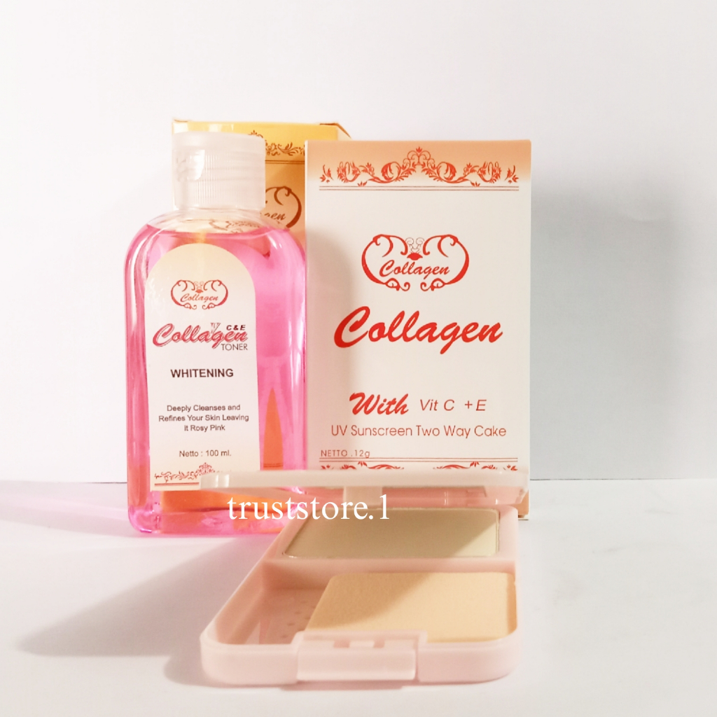Paket Toner Collagen + Bedak Padat Collagen