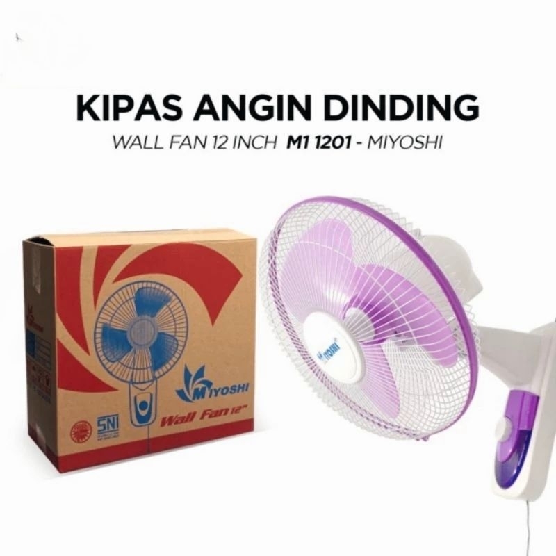 Kipas angin miyoshi wall fan 12 inch kipas miyoshi dinding