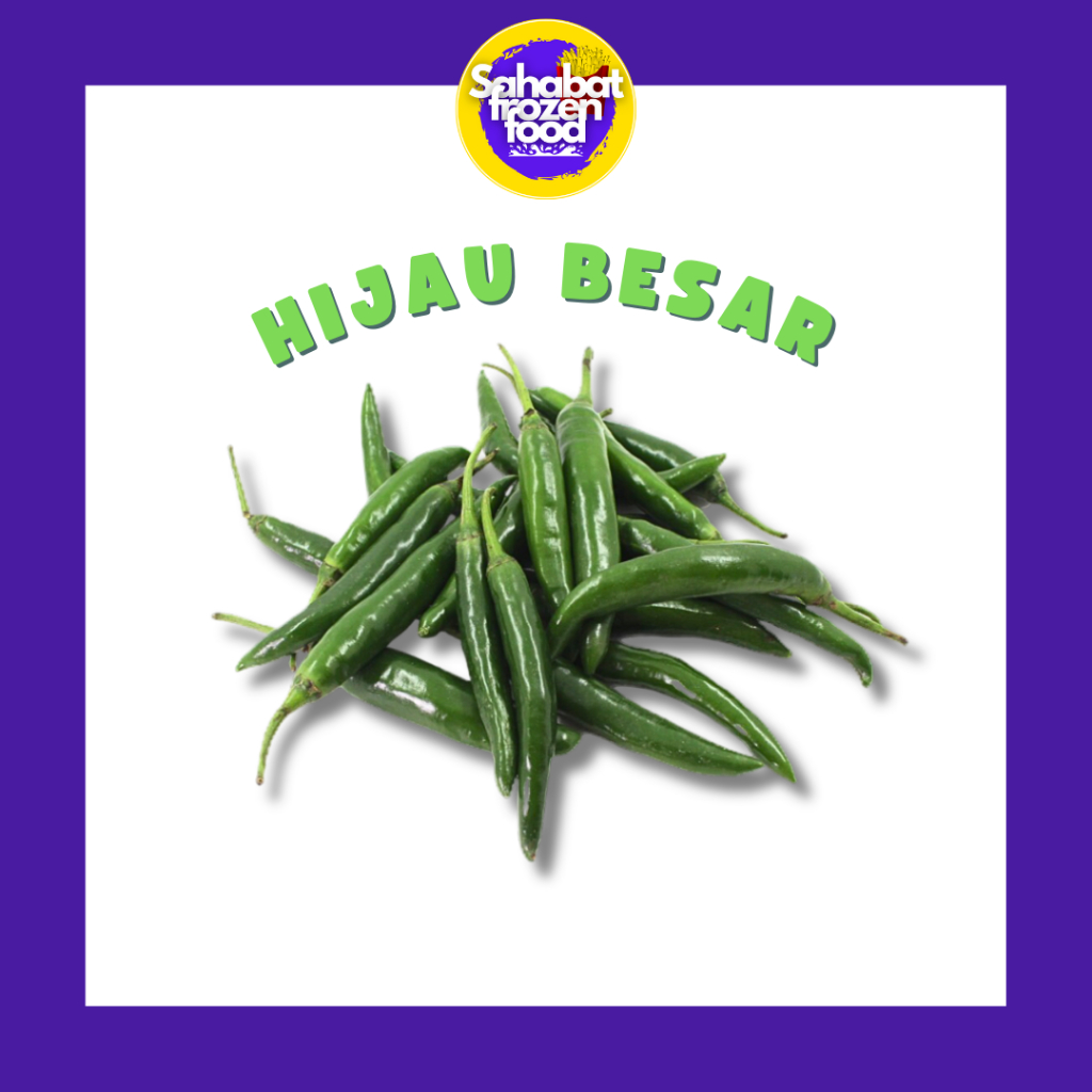 

Cabai Hijau Besar / Cabe Ijo Besar Segar