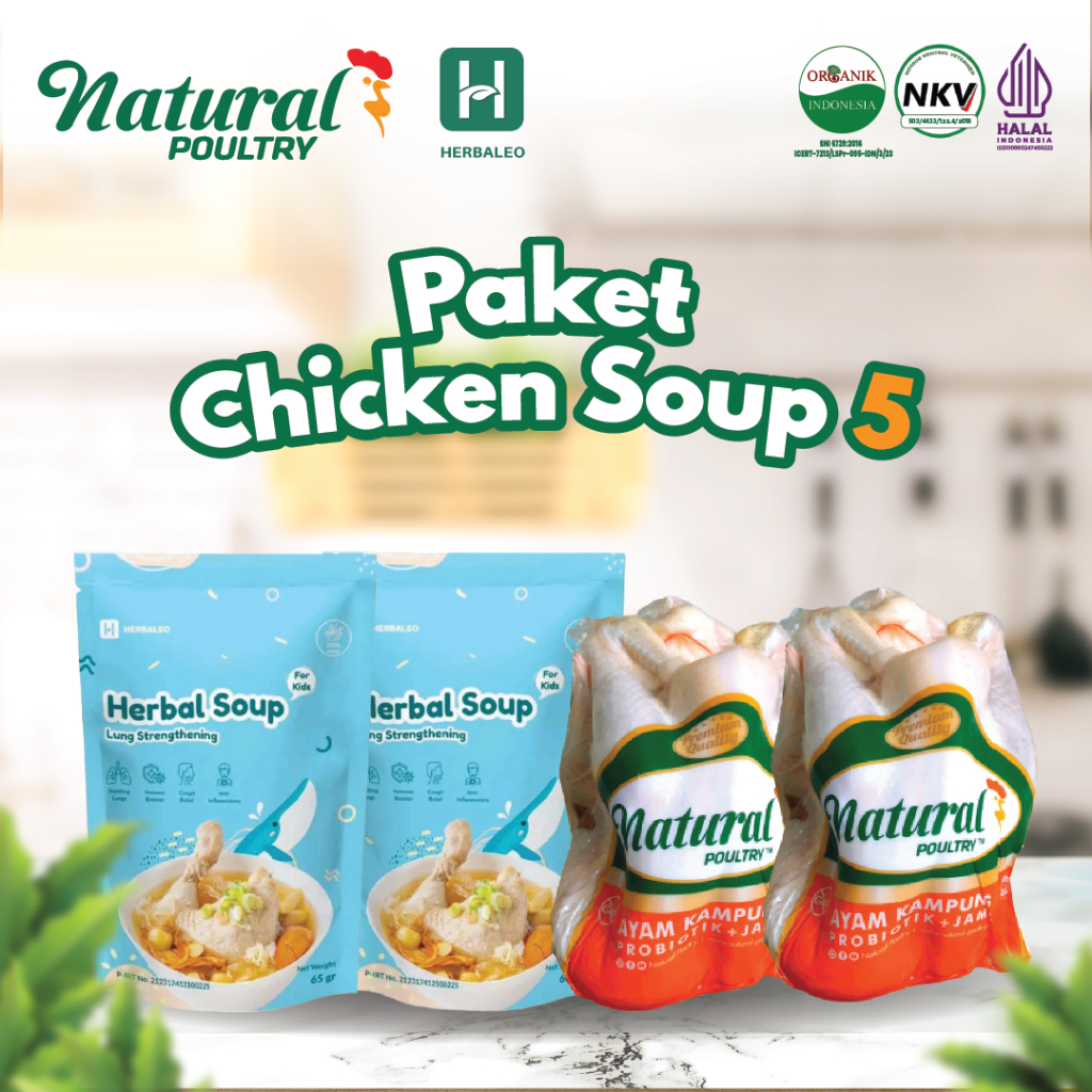 

2 Ayam Kampung Mini + 2 Herbaleo Lung (Paket Chicken Soup 5)