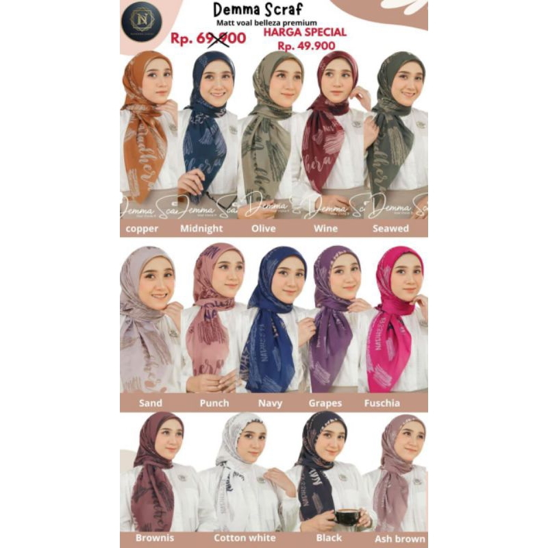SCARF CANTIK - DEMMA SCARF NADHEERA LUXURY