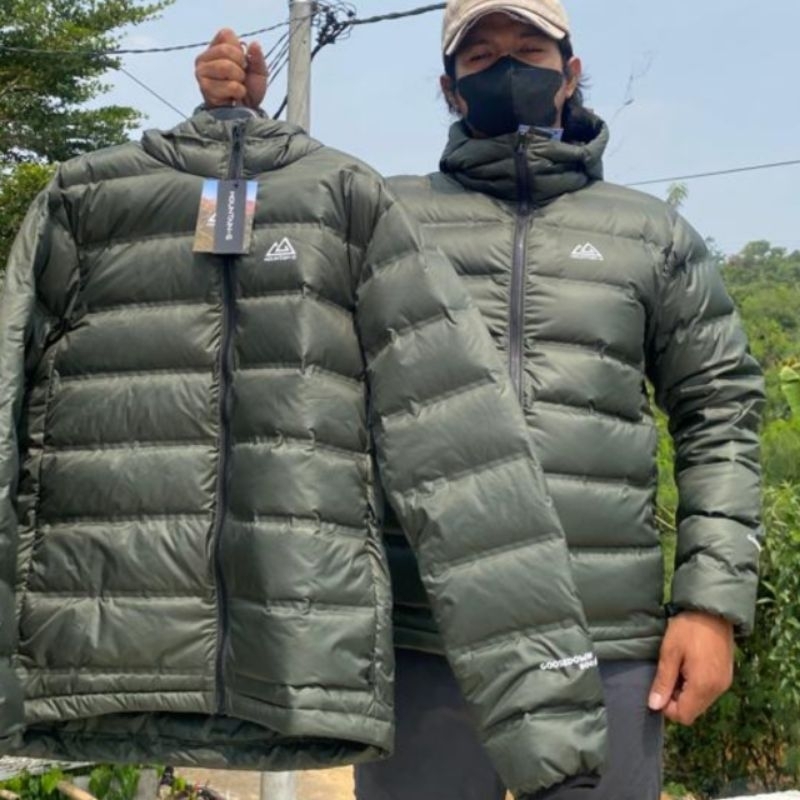 Jaket bulu angsa asli, seamless Ultralight