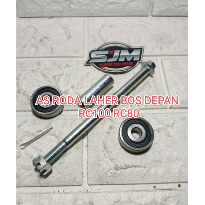 As roda depan-laher roda-bos tromol depan rc100 rc80 rc 100 80 set
