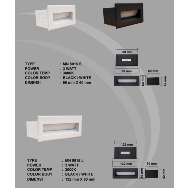 Lampu tangga led indoor & outdoor