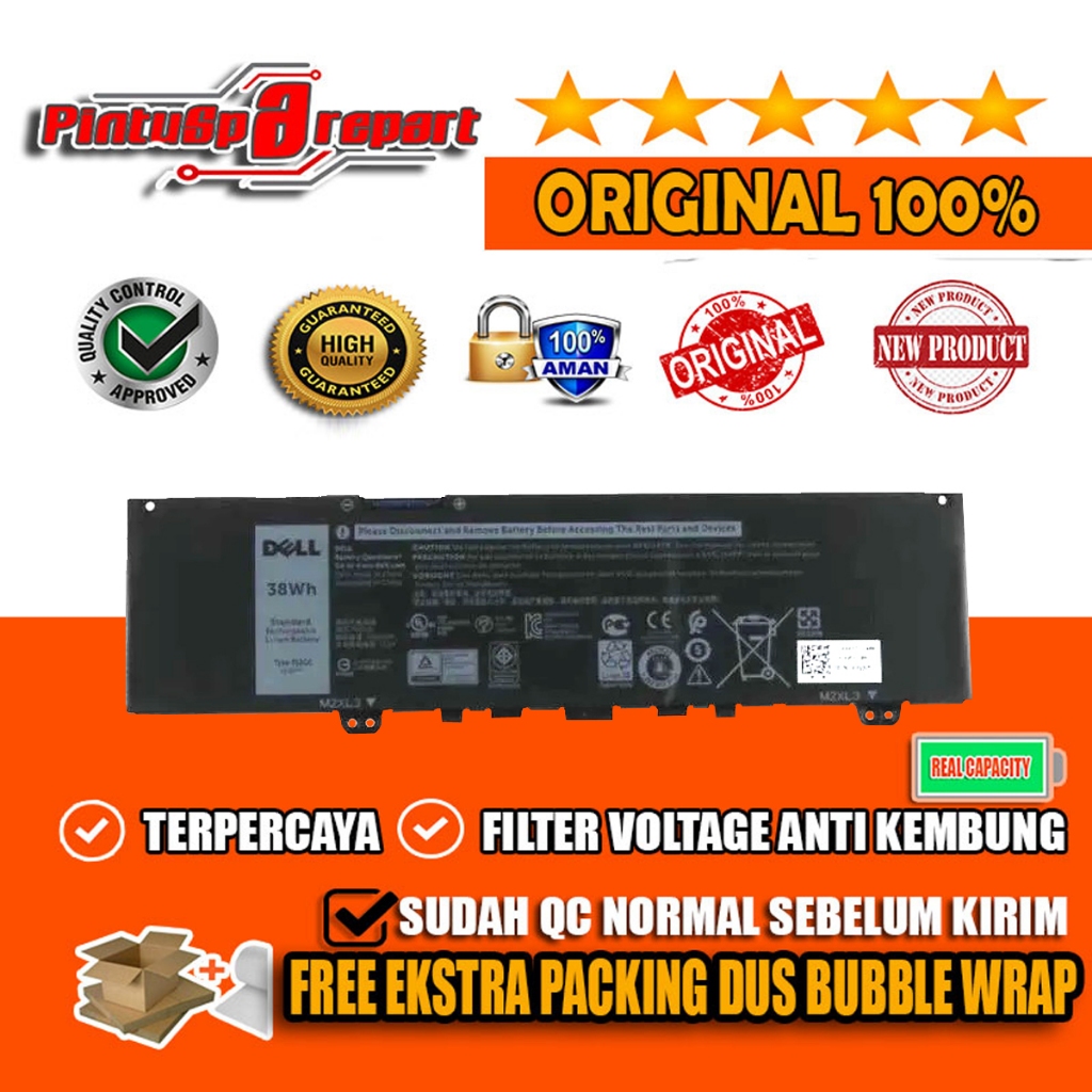 Baterai Original Dell Inspiron F62G0 F62GO