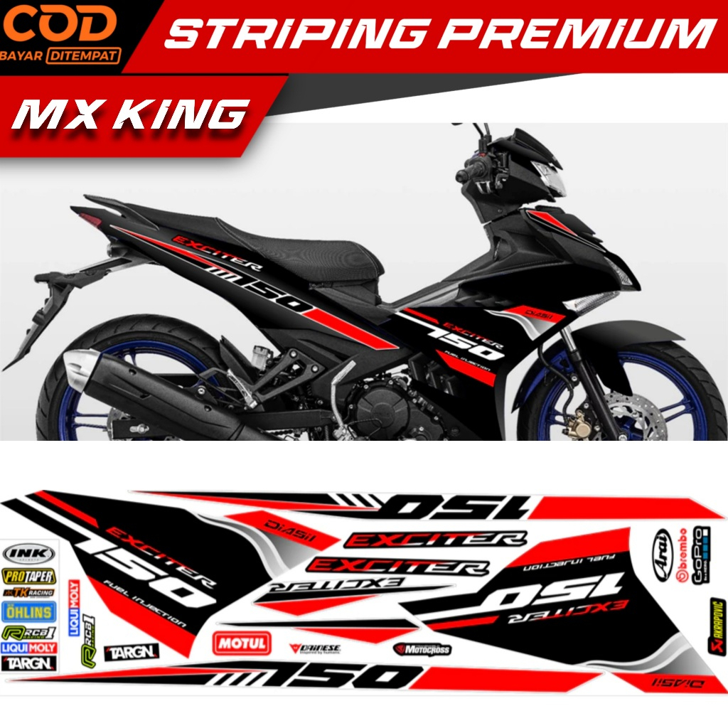 STRIPING MX KING Y15ZR PREMIUM HIGH QUALITY / YAMAHA SNIPER 150 MXi / STRIPING YAMAHA Y15ZR / EXCITE