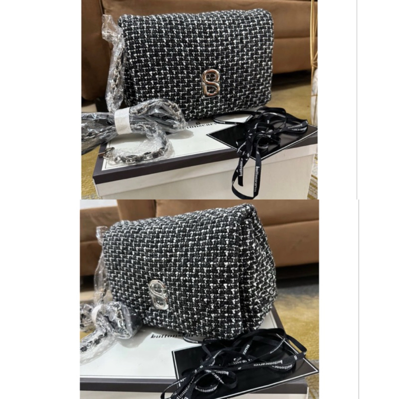 Tweed Zoey Bag buttonscarves