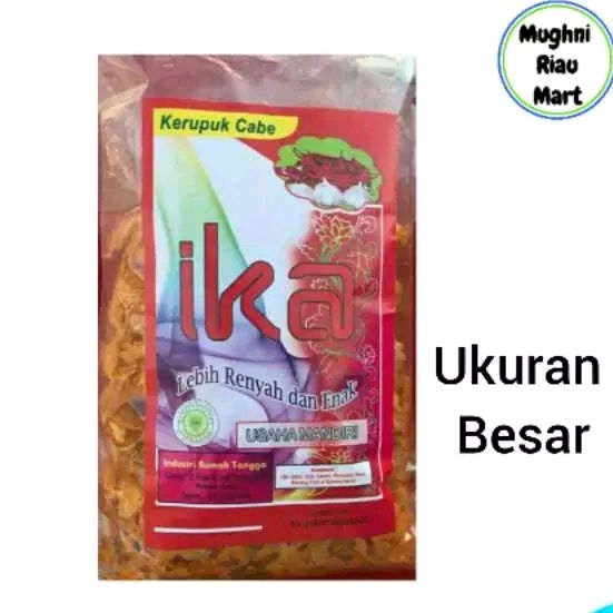 

Ika Kerupuk Cabe Khas Dumai 280gr