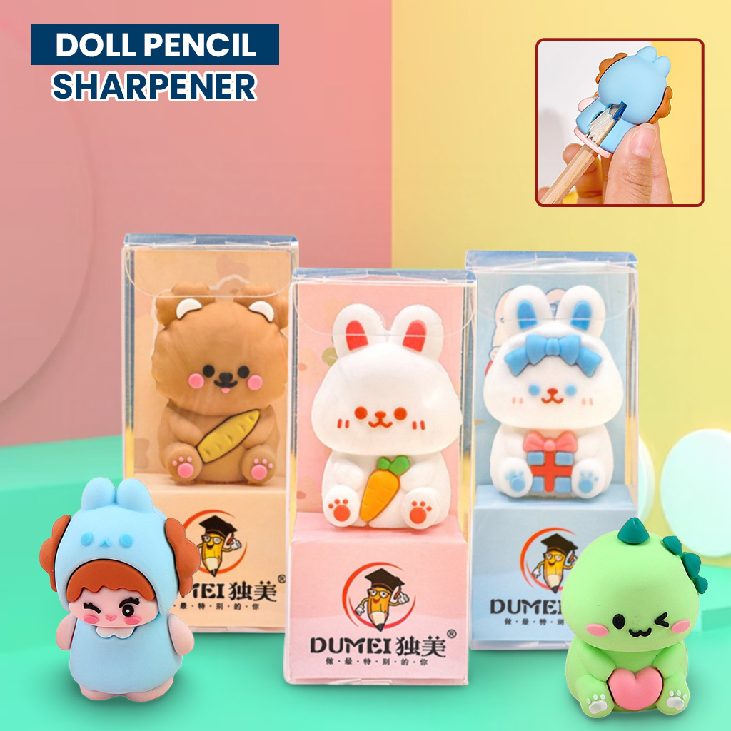 

Rautan Pensil Boneka Karakter 3D Alat Tulis Sekolah / Serutan Pensil / Rautan Karakter / Peruncing Pensil Boneka / Atk Doll Pencil Sharpener Import Stockami A81
