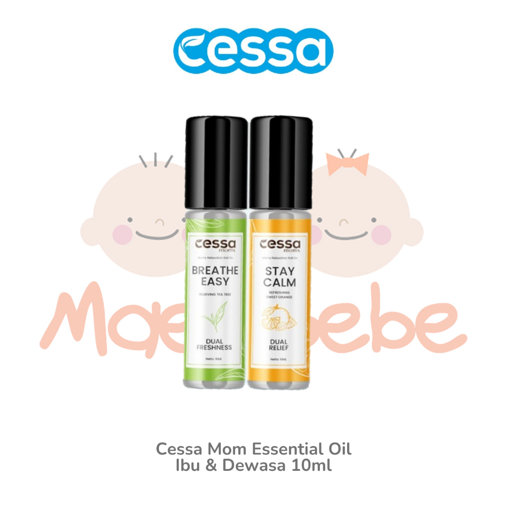 Cessa MOMS Natural Essential Oil Roll On (Ibu &amp; Dewasa) 10ml